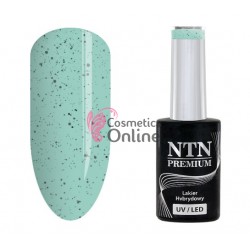 Oja Semi UV NTN 183 verde cu sclipici negru 5 ml (ou de prepelita)